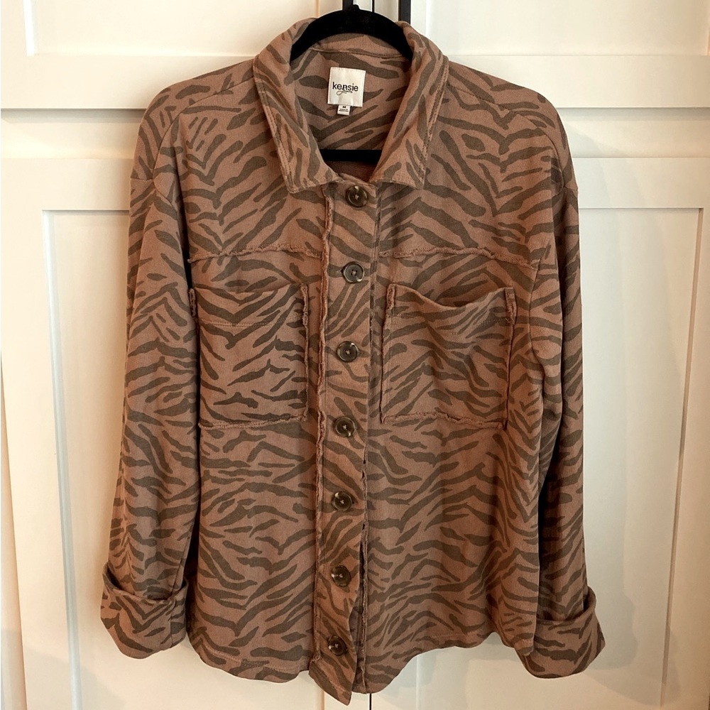 NWOT Kenzie Jeans Oversized Animal Print Shacket